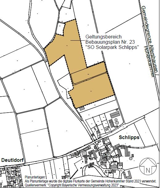 Vorentwurf BP Nr. 23 Sondergebiet Solarpark Schlipps